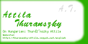 attila thuranszky business card